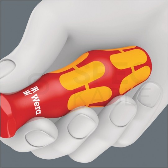 Zestaw wkrętaków izolowanych ze zredukowaną średnicą trzpienia i rękojeści dla elektryka VDE 1kV 7 szt WERA