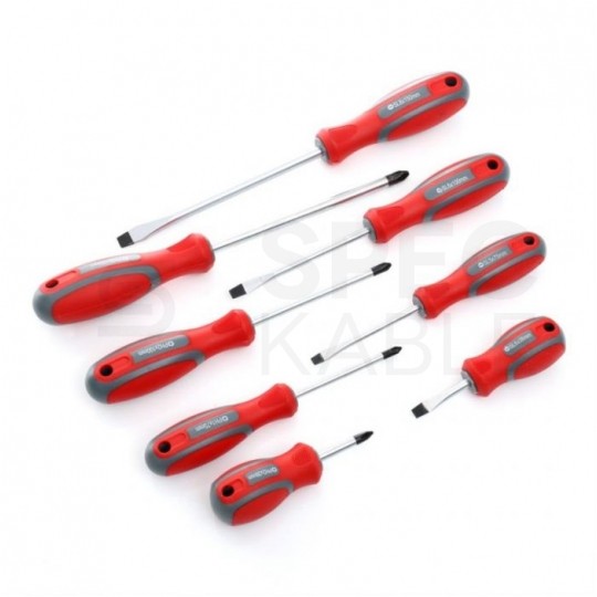 Zestaw wkrętaków magnetycznych 4xPŁ + 4xPH + walizka Kraft&Dele