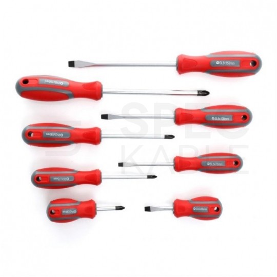 Zestaw wkrętaków magnetycznych 4xPŁ + 4xPH + walizka Kraft&Dele