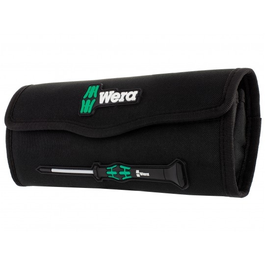 Zestaw wkrętaków precyzyjnych 12 sztuk: 5x płaskie PŁ + 2x krzyżakowe PH + 2x gwiazdkowe TX + 3x sześciokątne IN + etui Kraftform Micro WERA