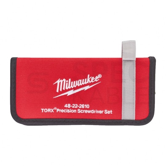 Zestaw wkrętaków precyzyjnych TORX 6 sztuk T6-T15 + etui MILWAUKEE