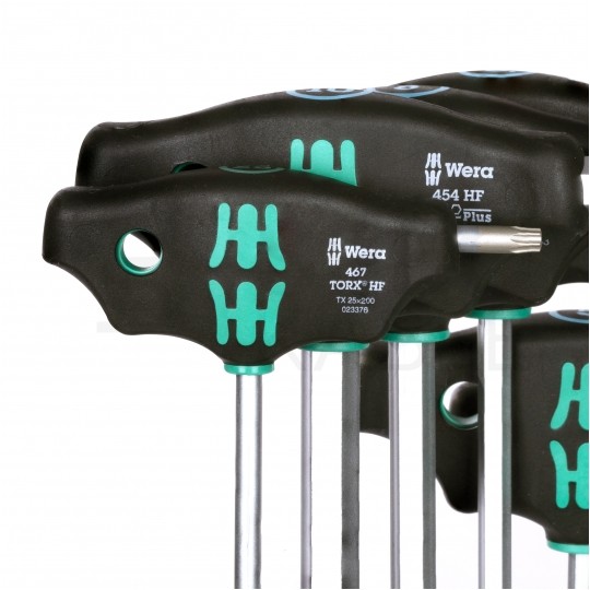 Zestaw wkrętakow rowerowych uniwersalnych z rękojeścią poprzeczną 10 elementów Bicycle Set 6 WERA