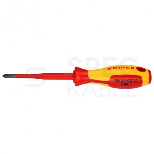 Zestaw Wkrętaków SLIM izolowanych VDE 1kV dla elektryka Komplet 6szt. (2xPłaski + 2xPZ + 2xPH) KNIPEX 00 20 12 V04