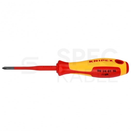 Zestaw Wkrętaków SLIM izolowanych VDE 1kV dla elektryka Komplet 6szt. (2xPłaski + 2xPZ + 2xPH) KNIPEX 00 20 12 V04
