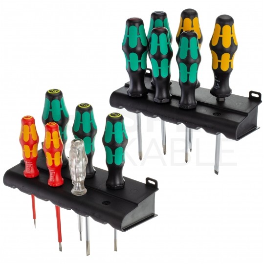 Zestaw wkrętaków uniwersalnych Wera XXL 11 sztuk + próbnik i 2 wieszaki