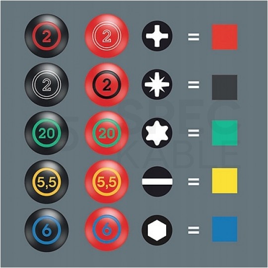 Zestaw wkrętaków uniwersalnych Wera XXL 11 sztuk + próbnik i 2 wieszaki