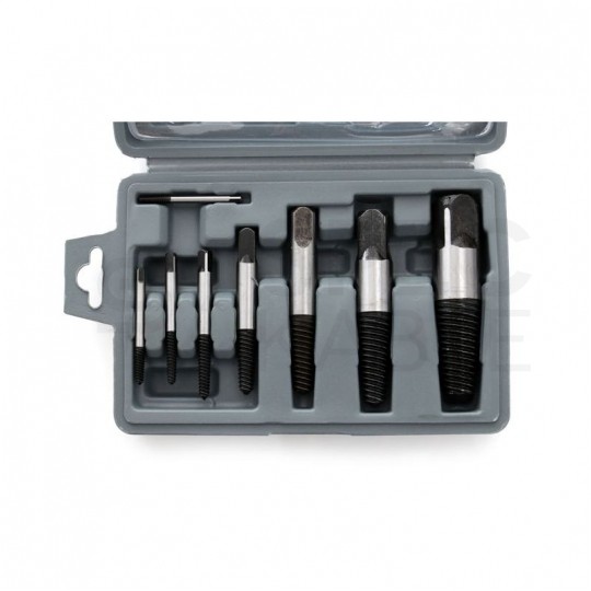 Zestaw wykrętaków do zerwanych śrub 8szt. Kraft&Dele