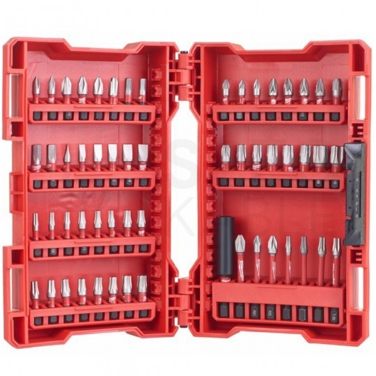 Zestaw wytrzymałych bitów udarowych 56szt. Shockwave Impact Duty Milwaukee