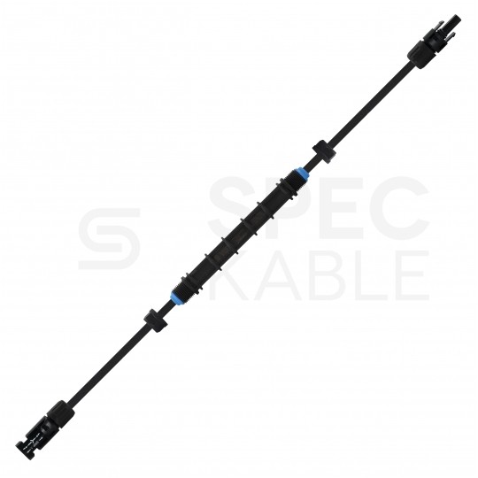 Złącze bezpiecznikowe solarne MC4 1000V DC 15A IP68 na 0,5m przewodzie solarnym MC4 6mm2 Staubli Multi-Contact