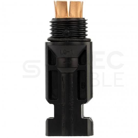 Złącze bezpiecznikowe solarne MC4 1000V DC 32A IP67 na wkładki topikowe cylindryczne 10x38mm VCX