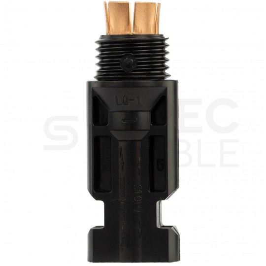 Złącze bezpiecznikowe solarne MC4 1000V DC 32A IP67 na wkładki topikowe cylindryczne 10x38mm VCX