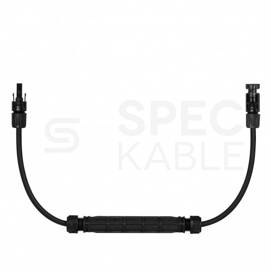 Złącze bezpiecznikowe solarne MC4 1500V DC 15A IP68 na 0,5m przewodzie solarnym MC4 6mm2 Staubli Multi-Contact