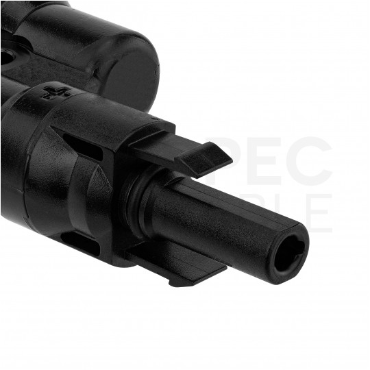 Złącze solarne MC4 dwójnik równoległy fotowoltaiczny PV IP67 Staubli Multi-Contact 1x gniazdo(+) -> 2x wtyk(-)