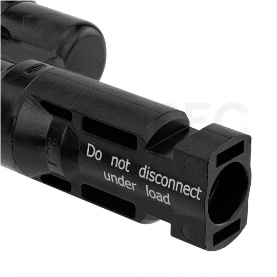 Złącze solarne MC4 dwójnik równoległy fotowoltaiczny PV IP67 Staubli Multi-Contact 2x gniazdo(+) -> 1x wtyk(-)