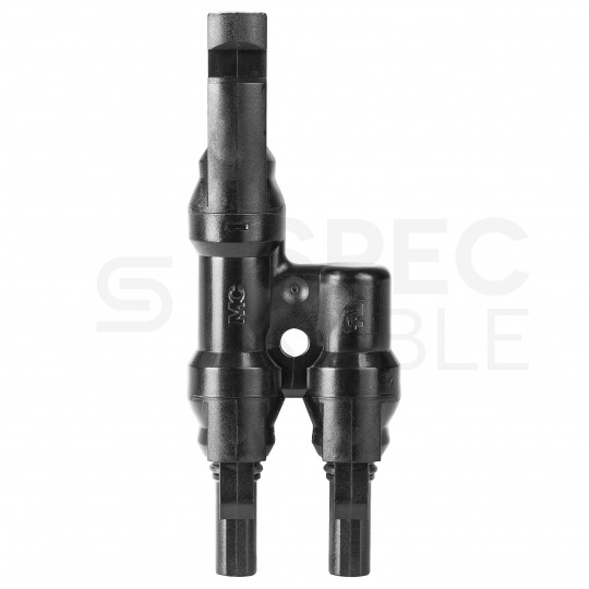 Złącze solarne MC4 dwójnik równoległy fotowoltaiczny PV IP67 Staubli Multi-Contact 2x gniazdo(+) -> 1x wtyk(-)