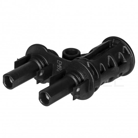 Złącze solarne MC4 dwójnik równoległy fotowoltaiczny PV IP67 Staubli Multi-Contact 2x gniazdo(+) -> 1x wtyk(-) EVO2