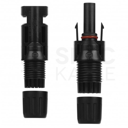 Złącze solarne typu MC4 Komplet (wtyk + gniazdo) Konektor na przewód 4-6mm2 IP67 1000V NEKU