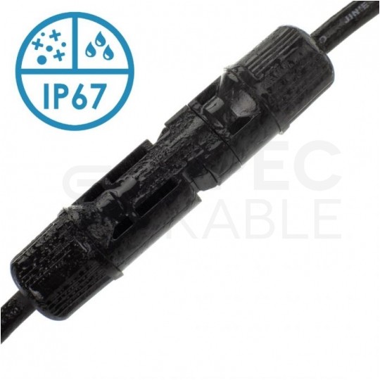 Złącze solarne typu MC4 na kablu czwórnik równoległy fotowoltaiczny PV IP67 VCX Komplet 2szt. (1szt. gniazdo -> 4x wtyk + 1szt. wtyk -> 4x gniazdo)