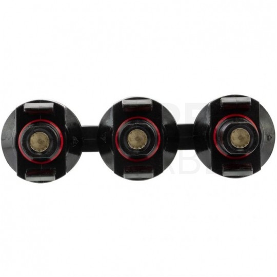 Złącze solarne typu MC4 trójnik równoległy fotowoltaiczny PV IP67 VCX Komplet 2szt. (1szt. gniazdo -> 3x wtyk + 1szt. wtyk -> 3x gniazdo)