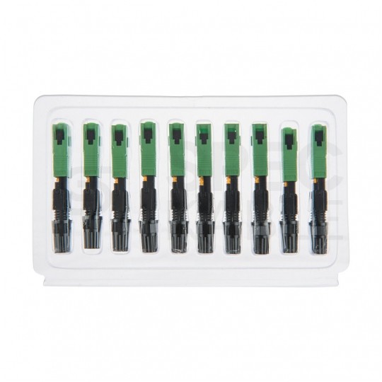 Złącze szybkiego montażu światłowodowe FO SM SC/APC zielone PFOT