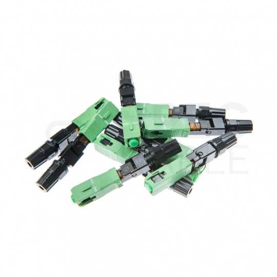 Złącze szybkiego montażu światłowodowe FO SM SC/APC zielone PFOT