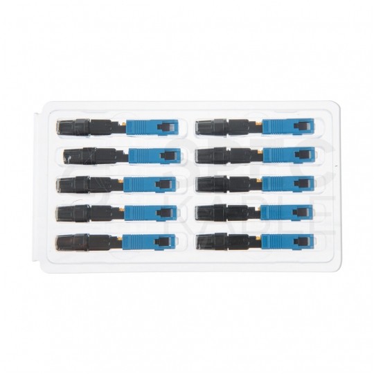 Złącze szybkiego montażu światłowodowe FO SM SC/PC niebieskie PFOT