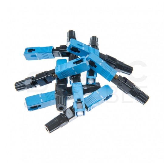 Złącze szybkiego montażu światłowodowe FO SM SC/PC niebieskie PFOT