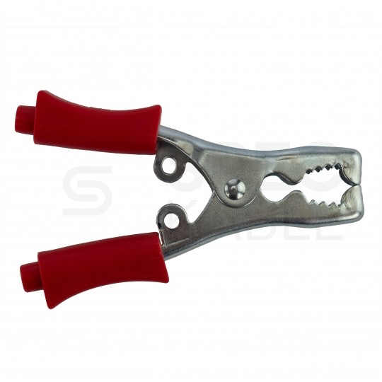 Złącze typu Krokodyl 40A izolowane Komplet 2szt (czarne + czerwone)