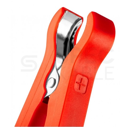 Złącze typu Krokodyl izolowane do paneli słoneczych Komplet 2szt (czarne + czerwone) 30cm NEO 90-146