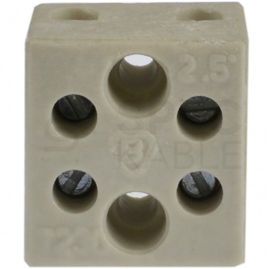 Złączka ceramiczna 2-torowa 1-2,5mm2
