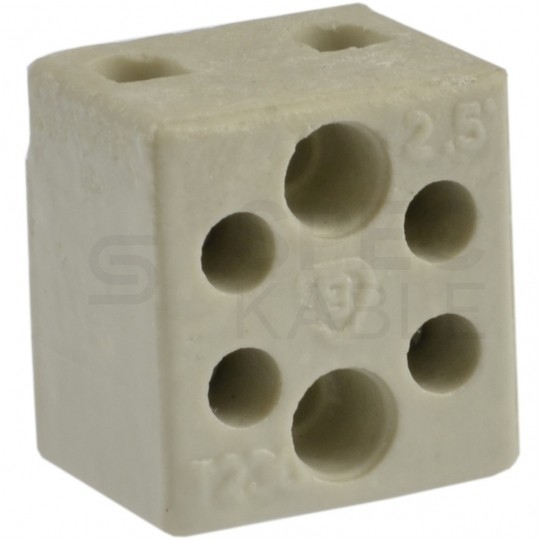 Złączka ceramiczna 2-torowa 1-2,5mm2