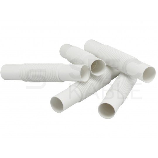 Złączka karbowana ZCL-16 biała do rur elektroinstalacyjnych gładkich RLm-16 i peszli PUDEŁKO 100szt.