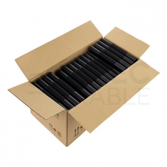 Złączka karbowana ZCL-20 czarna do rur elektroinstalacyjnych gładkich RLm-20 i peszli KOMPLET 5szt.