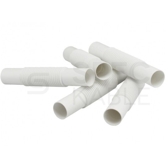 Złączka karbowana ZCL-22 biała do rur elektroinstalacyjnych gładkich RLm-22 i peszli PUDEŁKO 100szt.