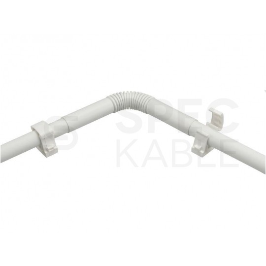 Złączka karbowana ZCL-22 biała do rur elektroinstalacyjnych gładkich RLm-22 i peszli PUDEŁKO 100szt.