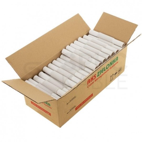 Złączka karbowana ZCL-22 biała do rur elektroinstalacyjnych gładkich RLm-22 i peszli PUDEŁKO 100szt.