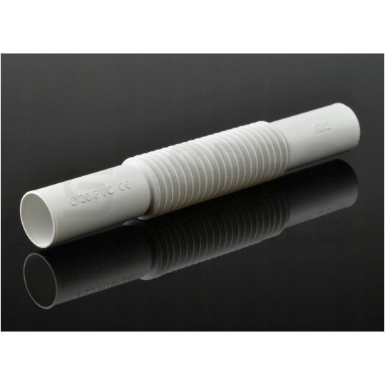 Złączka karbowana ZCL-25 biała do rur elektroinstalacyjnych gładkich RLm-25 i peszli KOMPLET 5szt.