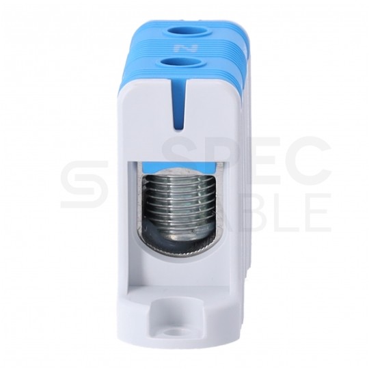 Złączka szynowa 1-torowa Al/Cu 16-95mm2 na TH35 niebieski FJ-E95/B HEDO