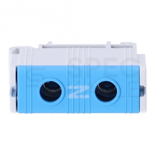 Złączka szynowa 1-torowa Al/Cu 2,5-50mm2 na TH35 niebieski FJ-E50/B HEDO