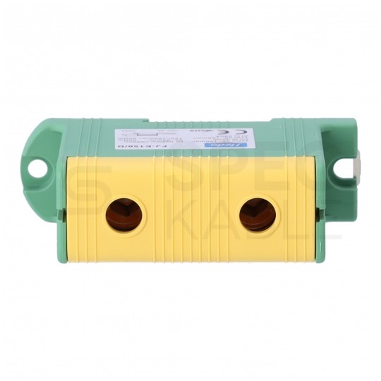 Złączka szynowa 1-torowa Al/Cu 35-150mm2 na TH35 żółto-zielony FJ-E150/D HEDO