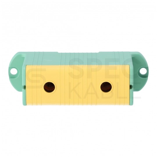 Złączka szynowa 1-torowa Al/Cu 35-240mm2 na TH35 żółto-zielony FJ-E240/D HEDO