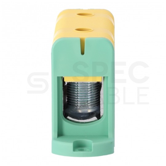 Złączka szynowa 1-torowa Al/Cu 35-240mm2 na TH35 żółto-zielony FJ-E240/D HEDO