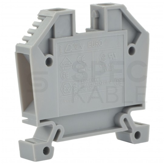 Złączka szynowa 1-torowa ZUG 4mm2 32A szara