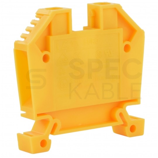 Złączka szynowa 1-torowa ZUG 4mm2 32A żółta