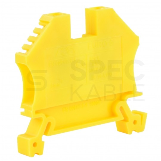 Złączka szynowa 1-torowa ZUG 6mm2 41A żółta