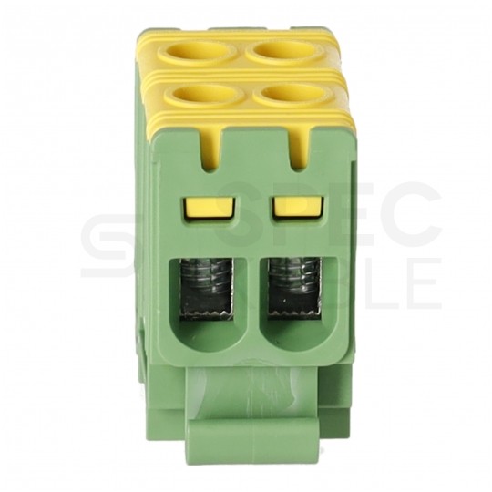 Złączka szynowa 2-torowa Al/Cu 1,5-16mm2 na TH35 żółto-zielony FJ-E16/2/D HEDO