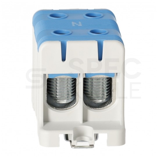 Złączka szynowa 2-torowa Al/Cu 16-95mm2 na TH35 niebieski FJ-E95/2/B HEDO