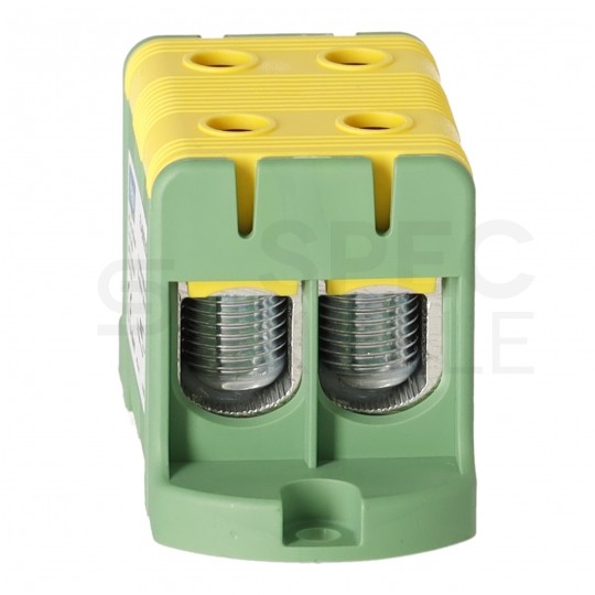 Złączka szynowa 2-torowa Al/Cu 16-95mm2 na TH35 żółto-zielony FJ-E95/2/D HEDO