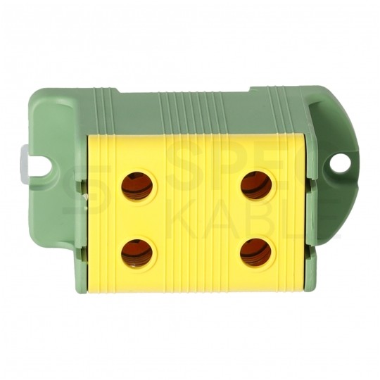 Złączka szynowa 2-torowa Al/Cu 16-95mm2 na TH35 żółto-zielony FJ-E95/2/D HEDO