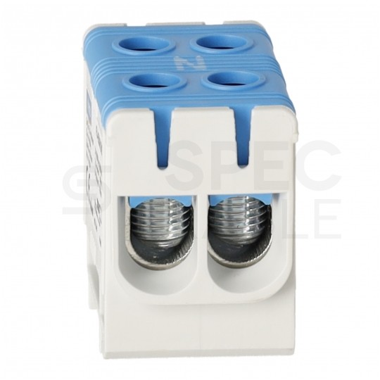 Złączka szynowa 2-torowa Al/Cu 2,5-50mm2 na TH35 niebieski FJ-E50/2/B HEDO